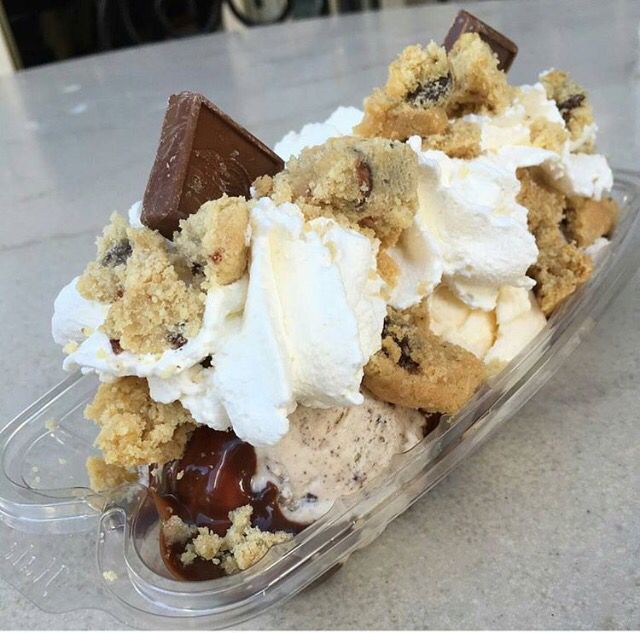 The Crissy Field Cookie Bits Sundae at Ghirardelli Ice Cream and Chocolate Shop