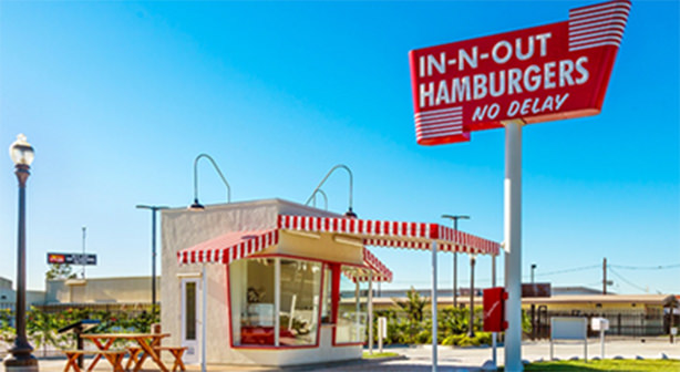 One of the original In n Out stands with No Delay.