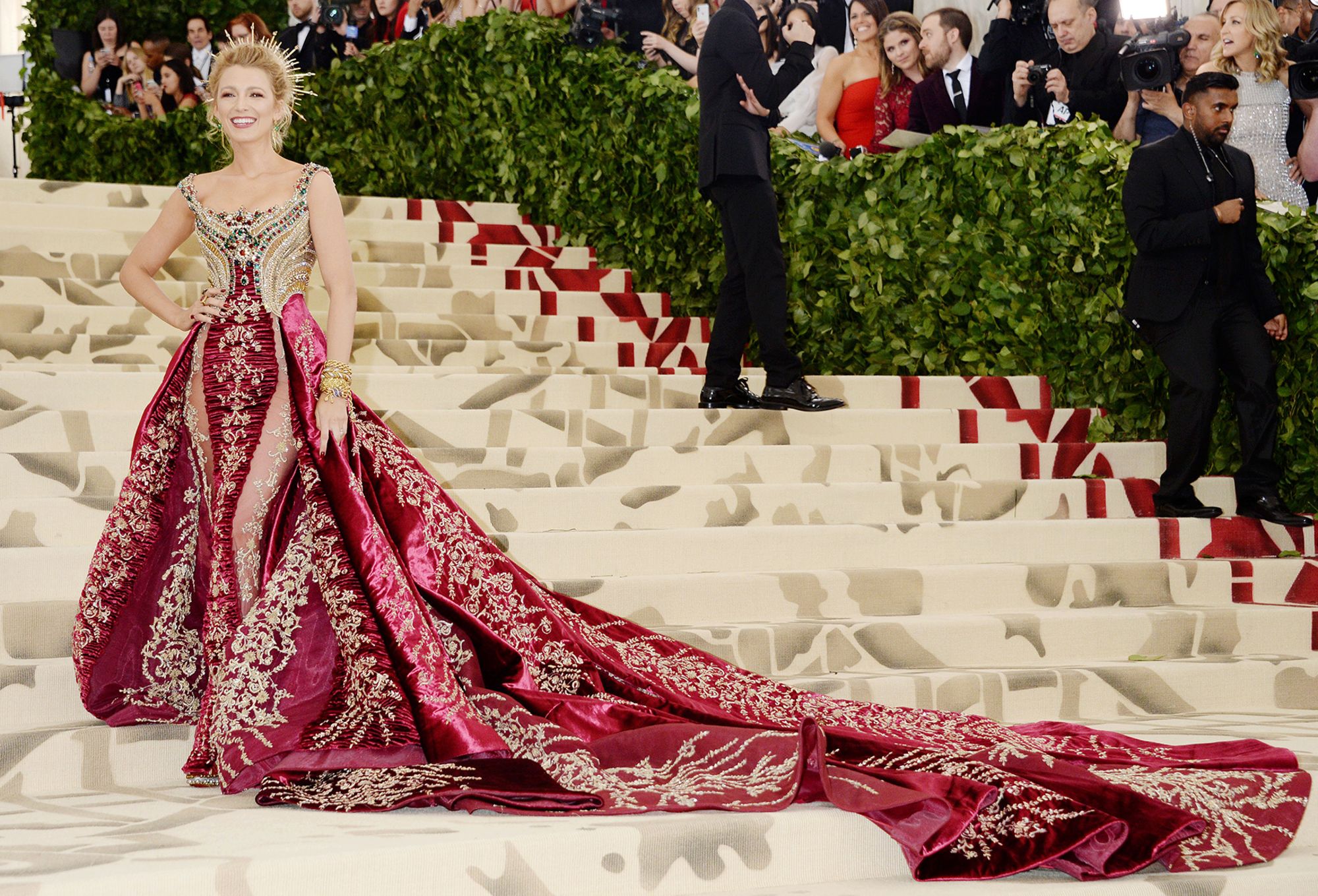 met gala 2024 red dress Shakira at the Met Gala: The singer makes her debut in a jaw-dropping red gown